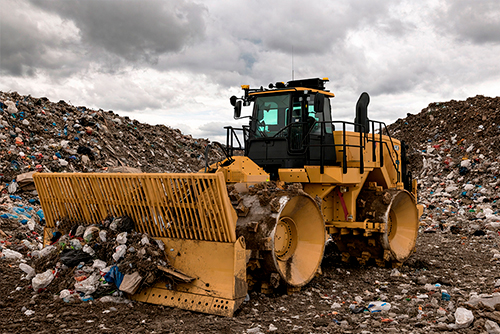 Landfill compactor